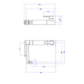 Torneira de Mesa com Filtro para Cozinha Twin Corten