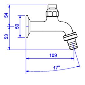 Torneira Deca para Jardim e Tanque com Mangueira Cromado