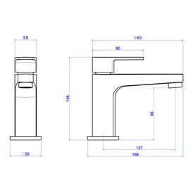 Kit Torneira Deca com 2 Acabamento para Lavabo Level Cromado