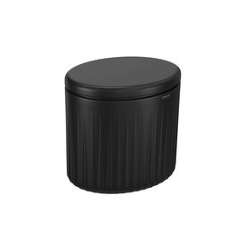 Porta Algodão Oval Deca Senses - Preto