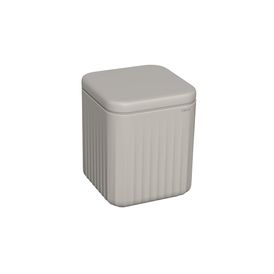 Porta Algodão Quadrado Deca Senses - Amêndoa