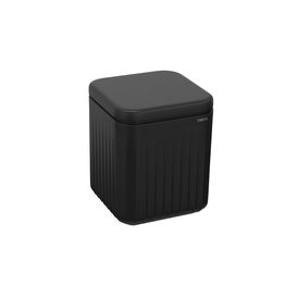 Porta Algodão Quadrado Deca Senses - Preto