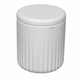 Porta Algodão Redonda Deca Senses - Branco