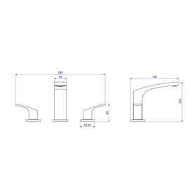 Misturador Deca de Mesa Bica Alta para Lavatório Acqua Cromado