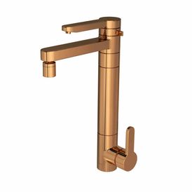 Misturador Monocomando de Mesa com Filtro para Cozinha Twin Red Gold