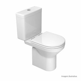 Bacia para Caixa Acoplada Deca com Saída Horizontal Curta Level Branco