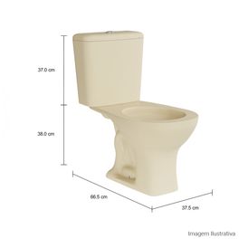 Bacia para Caixa Acoplada Aspen Creme