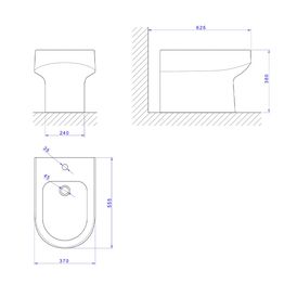 Bidê Deca 1 Furo Carrara Branco
