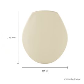 Assento Plástico com Microban para Bacias Izy / Ravena Creme