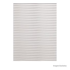Azulejo Minimalismo Bruto Matte Decor White - 33cmx100cm Ret