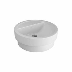 Cuba de Apoio/sobrepor Deca com Mesa Cilíndrica Branco