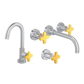 Kit Capinhas Silicone para Misturador Disco com 3 Capas Amarelo
