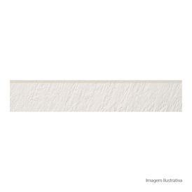 Porcelanato - Rodapé Grand Canyon Hard White - 11cmx60cm Bold