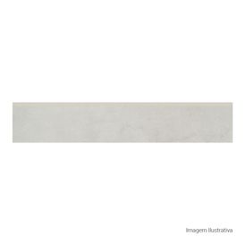 Porcelanato - Rodapé Loft Acetinado Soft Gray - 11cmx60cm Ret