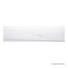 Porcelanato Lumina Acetinado Decor White - 30cmx120cm Ret