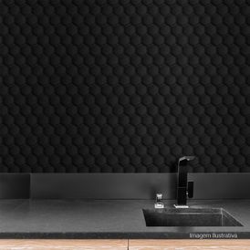 Porcelanato Acordes Matte Black - 27cmx30,8cm Bold