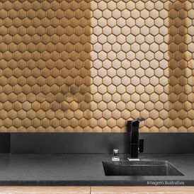 Porcelanato Acordes Lux Gold - 27cmx30,8cm Bold