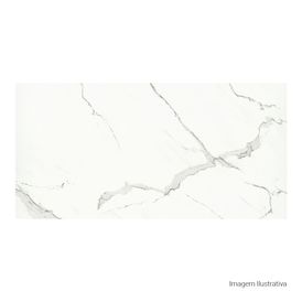 Porcelanato Duomo Polido Marmo White - 60cmx120cm Ret