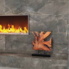 Porcelanato - Rodapé Downtown Hd Polido Almond - 15cmx90cm Ret