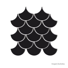 Porcelanato Ritmos Lux Black - 25,9cmx27,3cm Bold
