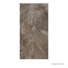 Porcelanato Soneto Polido Marble Dark Gray - 120cmx240cm Ret