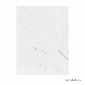 Porcelanato Calacata White - 60cmx60cm Ret