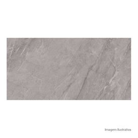 Porcelanato Pietra Di Savoie Polido Gray - 60cmx120cm Ret