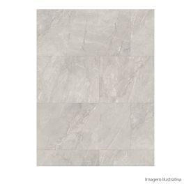 Porcelanato Pietra Di Savoie Polido Soft Gray - 60cmx120cm Ret