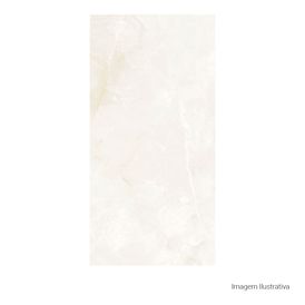 Porcelanato Timeless Polido White - 60cmx120cm Ret
