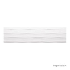 Porcelanato Mezzo Matte Decor White - 30cmx120cm Ret