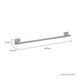 Porta Toalha Barra Clean 50 Cm Cromado