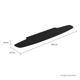 Prateleira Aberta 65cm Jader Almeida Ébano Fosco Jader Almeida