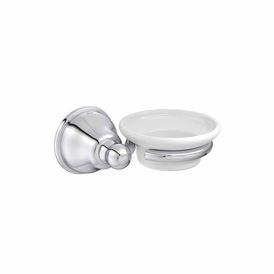 Saboneteira Deca em Louça Belle Époque Cromado