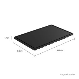 Tábua Step Deca para Cozinha 399x250mm Preto