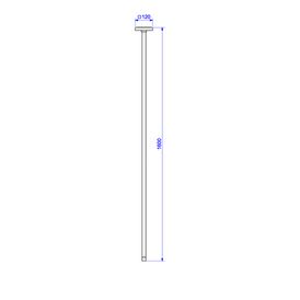 Torneira de Teto Tube Gold Matte