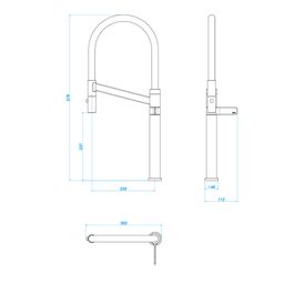 Torneira de Mesa para Cozinha Deca Colore - Inox e Terracota