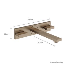 Misturador de Parede com Textura para Lavatório Dream Corten